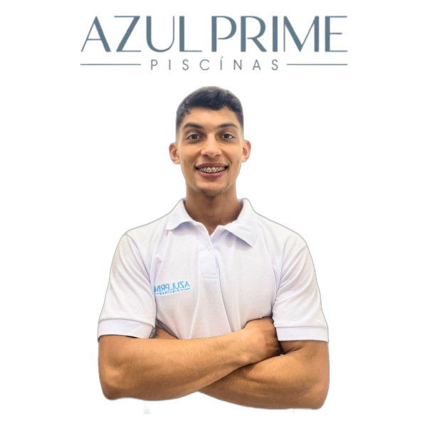 Logo da Azul Prime Piscinas, especialista em limpeza de piscinas